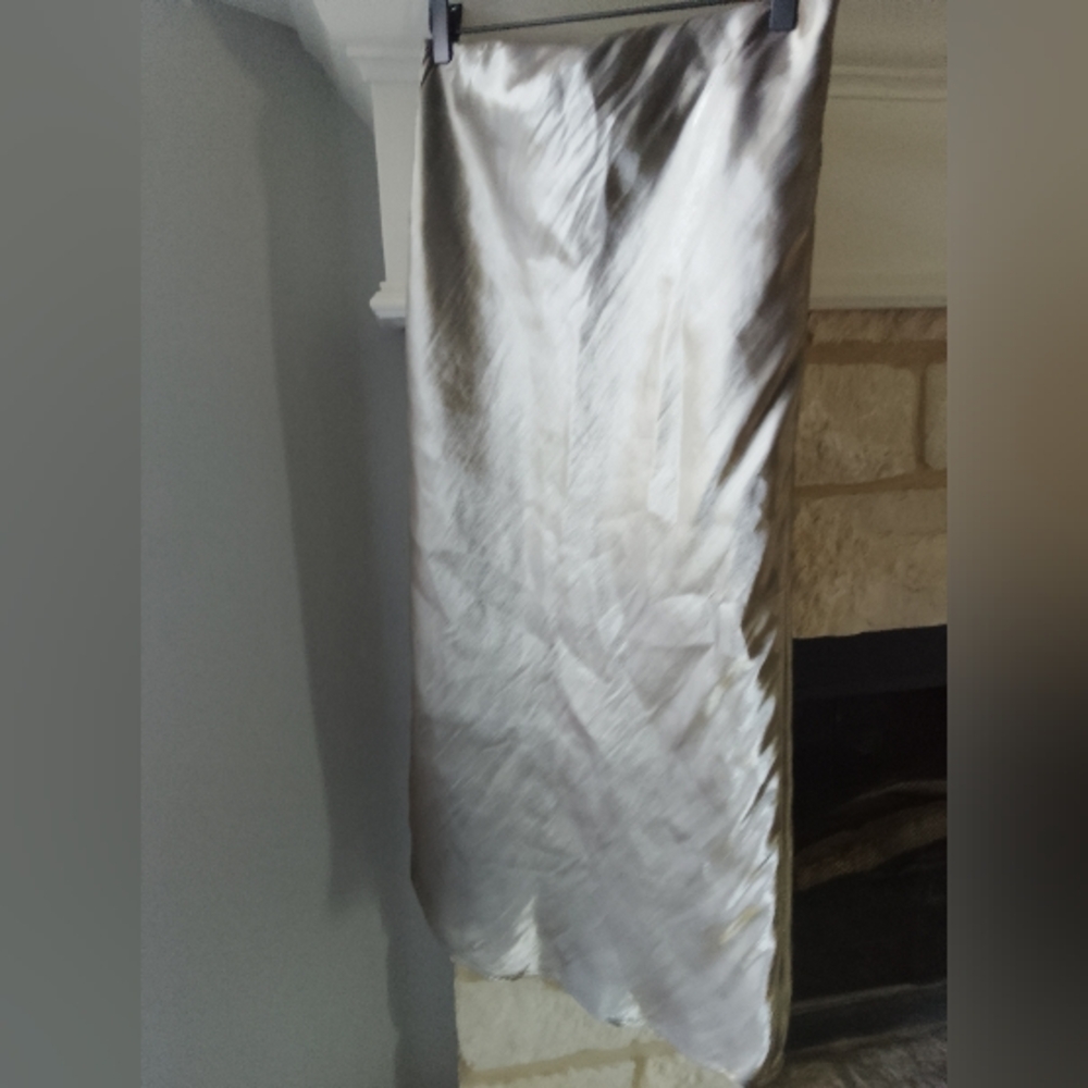 Anthropologie The Elyse Slip Skirt Satin - Picture 2 of 6